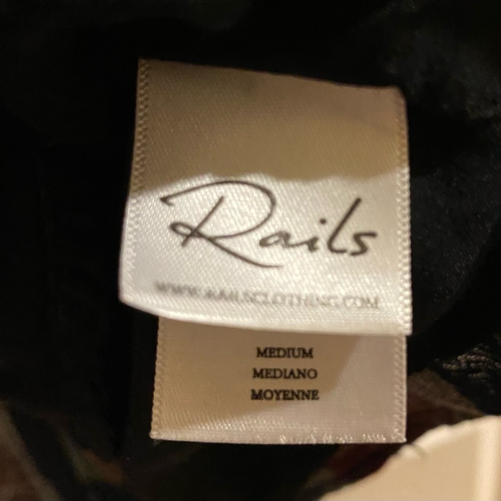 Rails Striped Metallic Pattern Wrap Dress With V-… - image 6